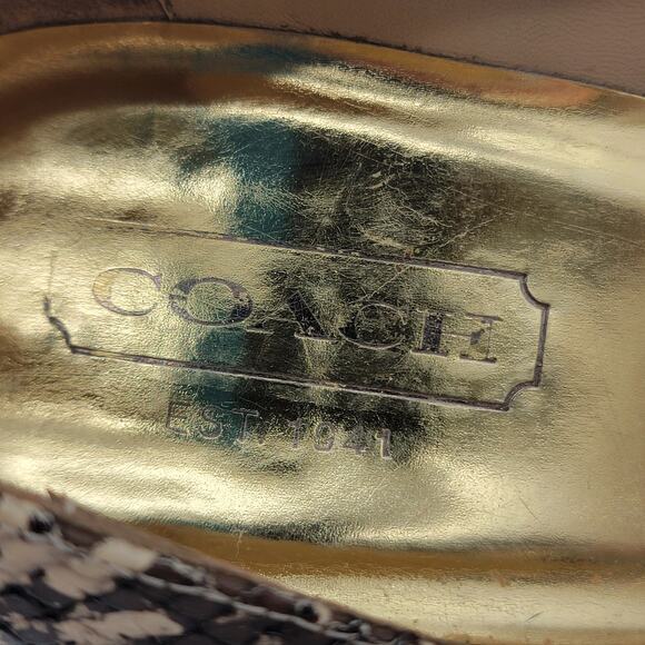 Coach Snakeskin Round Toe Pumps - Picture 12 of 12